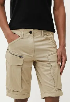 G-Star Raw pantaloni scurti barbati, culoarea bej, D26214-5126 imagine