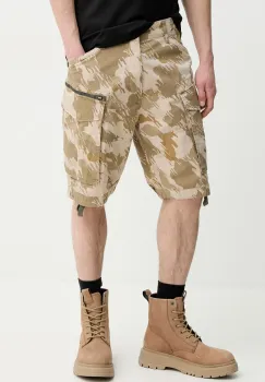 G-Star Raw pantaloni scurti din bumbac barbati, culoarea bej, D08566-D955 imagine