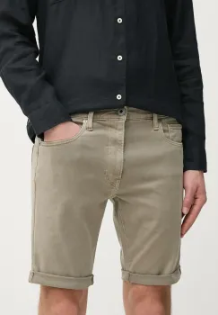 G-Star Raw pantaloni scurti jeans barbati, culoarea gri imagine