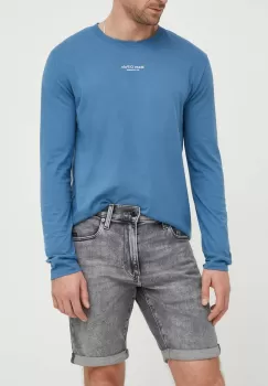 G-Star Raw pantaloni scurti jeans barbati, culoarea gri imagine