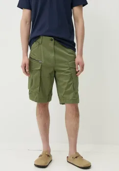 G-Star Raw pantaloni scurti Rovic barbati, culoarea verde imagine