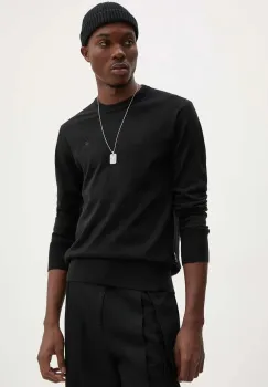 G-Star Raw pulover de lana barbati, culoarea negru, light, D25174-D847 imagine