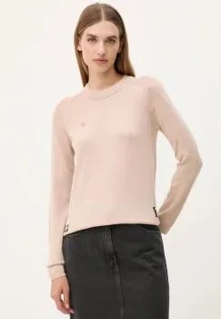 G-Star Raw pulover de lana femei, culoarea bej, light, D25509-D847 imagine