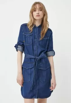 G-Star Raw rochie culoarea albastru marin, mini, drept imagine