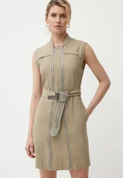 G-Star Raw rochie culoarea bej, mini, drept, D24624-D522 imagine