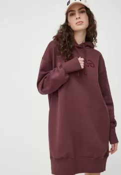 G-Star Raw rochie culoarea bordo, mini, oversize imagine