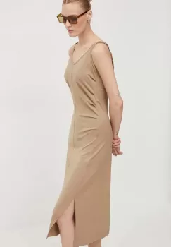 G-Star Raw rochie din bumbac culoarea maro, mini, mulata, D24573-B771 imagine