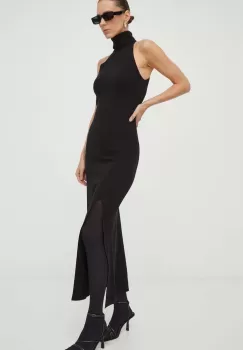 G-Star Raw rochie din bumbac culoarea negru, maxi, mulata imagine