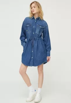 G-Star Raw rochie jeans mini, drept imagine