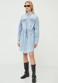 G-Star Raw rochie jeans mini, drept imagine