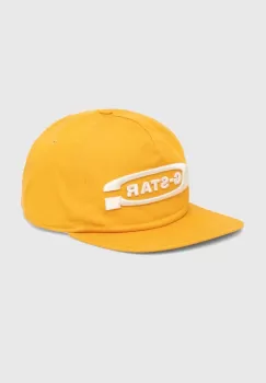 G-Star Raw sapca de baseball din bumbac culoarea galben, cu imprimeu imagine