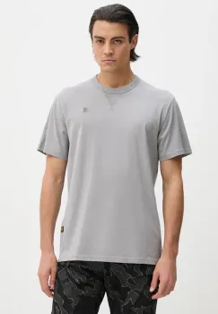 G-Star Raw tricou din bumbac barbati, culoarea alb, neted, D24449-336 imagine