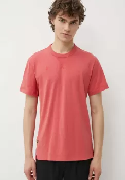 G-Star Raw tricou din bumbac barbati, culoarea rosu, neted imagine