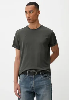 G-Star Raw tricou din bumbac culoarea alb, uni, D16396-B353 imagine