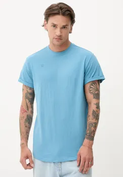 G-Star Raw tricou din bumbac culoarea alb, uni, D16396-B353 imagine