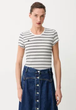 G-Star Raw tricou din bumbac culoarea gri, D24533-D244 imagine