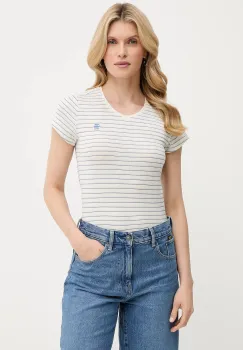 G-Star Raw tricou din bumbac culoarea verde imagine