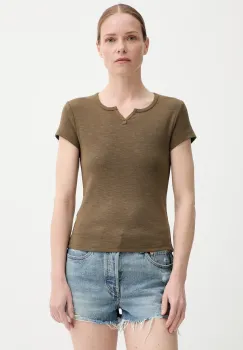 G-Star Raw tricou din bumbac culoarea verde, D26075-D958 imagine