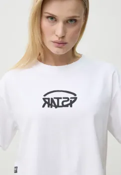 G-Star Raw tricou din bumbac femei, culoarea alb, D26239-C336 imagine