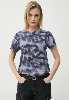G-Star Raw tricou din bumbac femei, culoarea albastru marin, D26066-C565 imagine