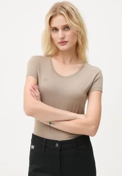 G-Star Raw tricou din bumbac femei, culoarea bej imagine