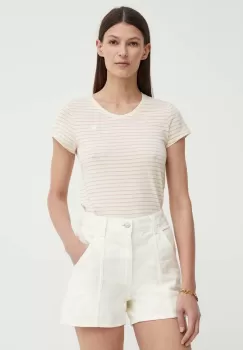 G-Star Raw tricou din bumbac femei, culoarea bej imagine