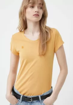 G-Star Raw tricou din bumbac femei, culoarea maro imagine