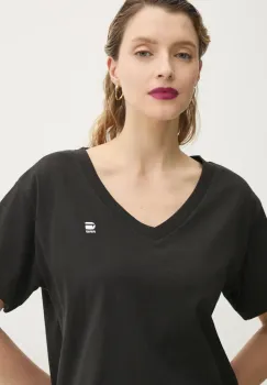 G-Star Raw tricou din bumbac femei, culoarea negru, D26067-D601 imagine