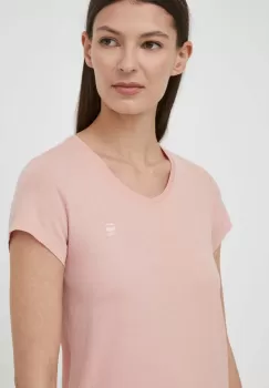 G-Star Raw tricou din bumbac femei, culoarea violet imagine