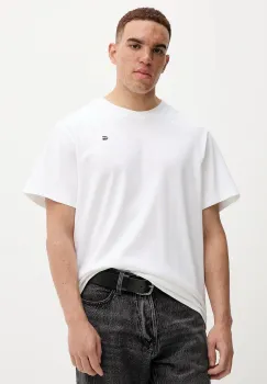 G-Star tricou din bumbac culoarea alb, cu imprimeu, D26839.C784 imagine