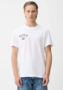G-Star tricou din bumbac culoarea alb, cu imprimeu, D26862-336 imagine