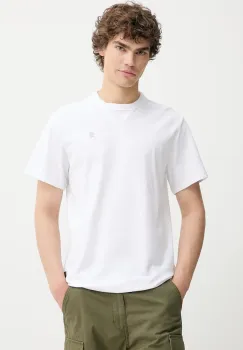 G-Star tricou din bumbac culoarea alb, uni, D24449-B255 imagine