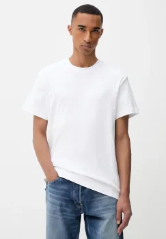 G-Star tricou din bumbac culoarea alb, uni, D26823.D976 imagine