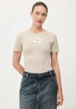 G-Star tricou din bumbac culoarea bej, D27741.D961 imagine