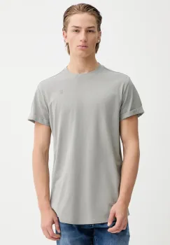 G-Star tricou din bumbac culoarea gri, neted, D16396-B353 imagine