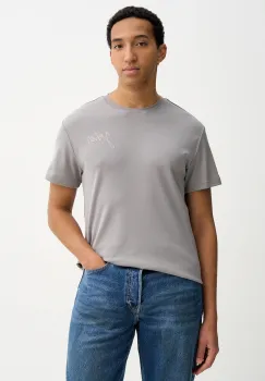 G-Star tricou din bumbac culoarea gri, uni, D26823-D976 imagine