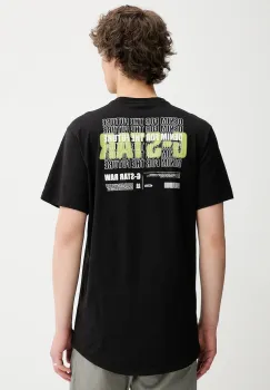 G-Star tricou din bumbac culoarea negru, uni, D26043-C372 imagine