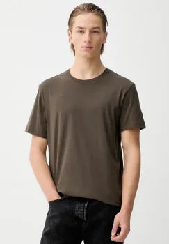 G-Star tricou din bumbac culoarea verde, neted, D16411-336 imagine