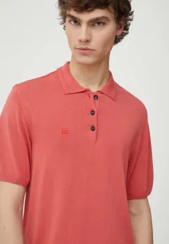 G-Star tricou polo barbati, culoarea roz, uni, D24663-D618 imagine