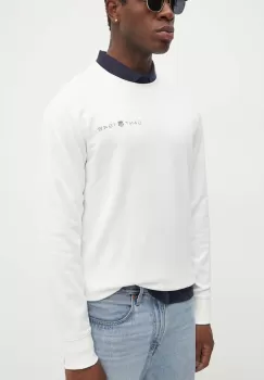 Gant bluza barbati, culoarea albastru marin, neted imagine