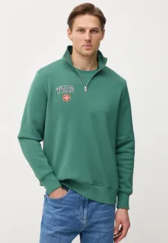 Gant bluza barbati, culoarea verde, cu imprimeu, 2044006 imagine