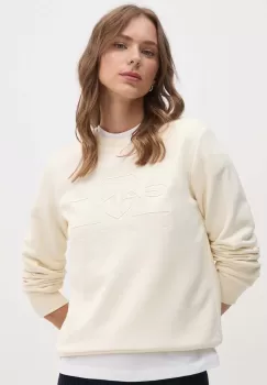 Gant bluza femei, culoarea bej, cu imprimeu imagine