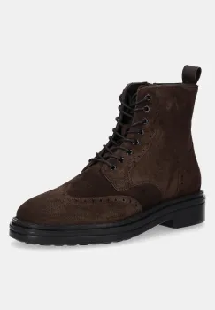 Gant botine de piele intoarsa Boggar culoarea maro, 31643133 imagine