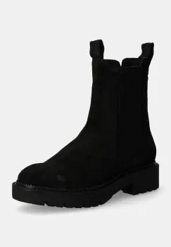 Gant botine din piele intoarsa Kelliin femei, culoarea negru, cu toc plat, 29553778 G00 imagine