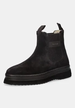 Gant botine din piele intoarsa Sistown culoarea maro, cu platforma, 31553102 imagine