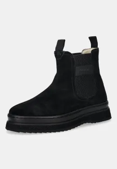 Gant botine din piele intoarsa Sistown culoarea negru, cu platforma, 31553102 imagine