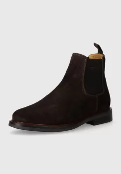 Gant botine din piele intoarsa St Fairkon barbati, culoarea maro, 29653756 G399 imagine