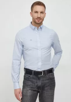 Gant camasa din bumbac barbati, cu guler button-down, slim imagine