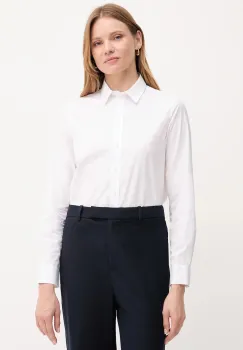 Gant camasa din bumbac culoarea alb, cu guler clasic, regular, 4300348 imagine