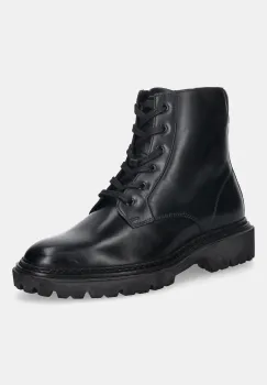 Gant cizme de piele Ivyhill culoarea negru, cu toc plat, 31531116 imagine